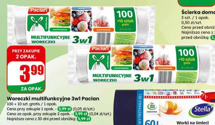 Woreczki multifunkcyjne 3w1 promocja w Dino