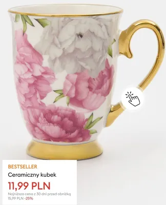 Ceramiczny kubek promocja w Sinsay