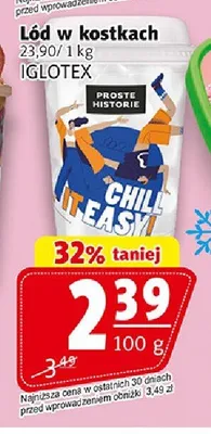 Lód w kostkach Proste Historie promocja w Prim Market