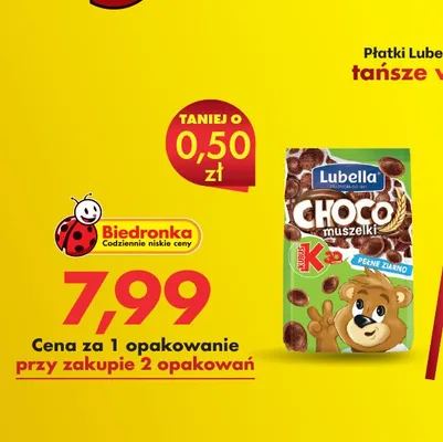 Płatki Choco muszelki promocja w Biedronka