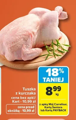 Tuszka z kurczaka promocja w Carrefour