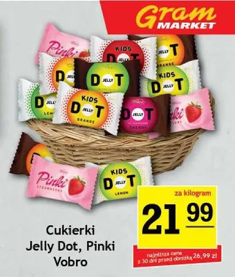 Cukierki Pinki Vobro promocja w Gram Market