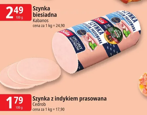 Szynka z indykiem prasowana Duda promocja w Leclerc