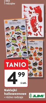 Naklejki halloweenowe Jumi promocja w Intermarche