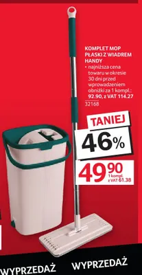 Komplet mop płaski z wiadrem Handy promocja w Selgros