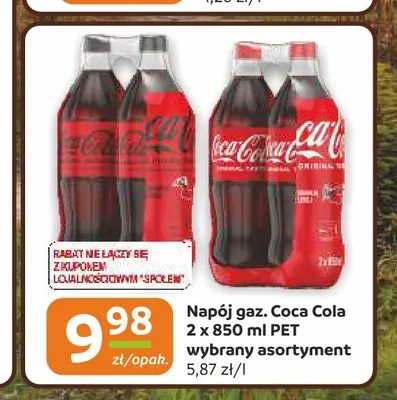 Napój gazowany Coca-Cola 2-pak promocja w Społem Częstochowa