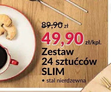 Zestaw 24 sztućców Slim promocja w Salony Agata