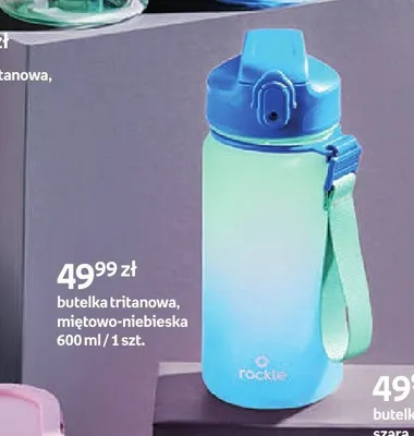 Butelka tritanowa Rockle miętowo-niebieska promocja w Empik