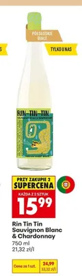 Wino Rin Tin Tin Sauvignon Blanc & Chardonnay promocja w Biedronka