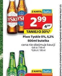 Piwo Tyskie 5,2% promocja w Delfin