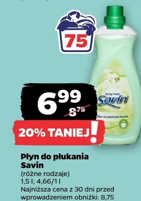 Płyn do płukania Savin promocja w Netto