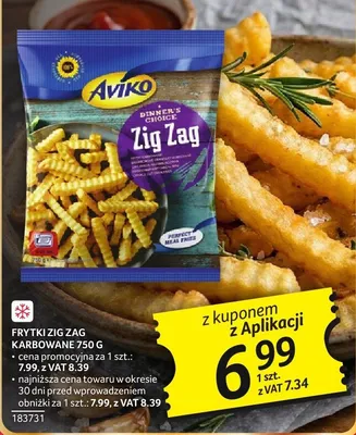 Frytki zig zag karbowane Aviko promocja w Selgros