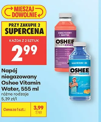 Napój niegazowany Oshee Vitamin Water promocja w Biedronka