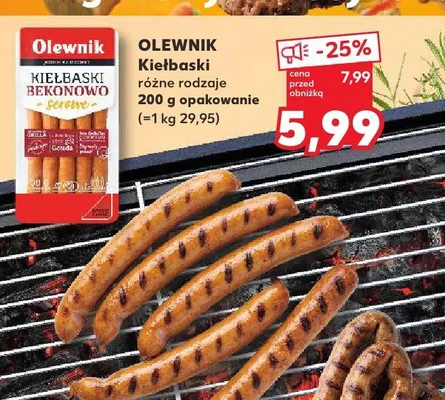 Kiełbaski różne rodzaje promocja w Kaufland
