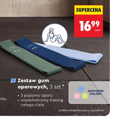 Zestaw gum oporowych 3-pak Spokey promocja w Biedronka