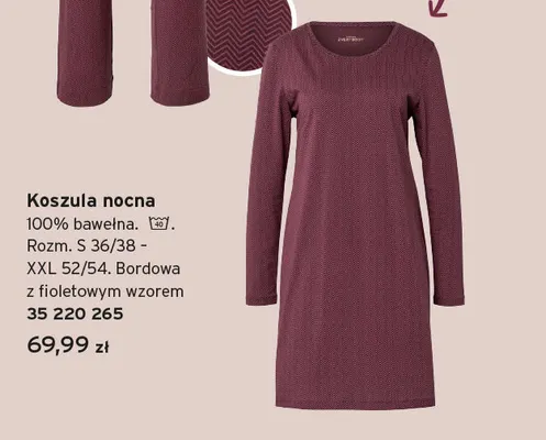 Koszula nocna promocja w Tchibo