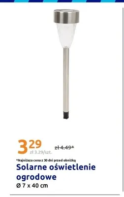 Solarne oświetlenie ogrodowe Ø 7x40cm promocja w Action
