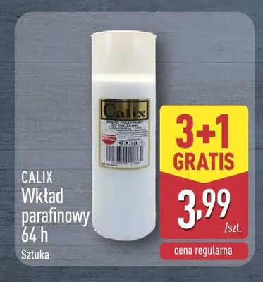 Wkład parafinowy 64 h Calix promocja w Aldi
