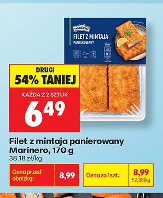Filet z mintaja panierowany Marinero promocja w Biedronka
