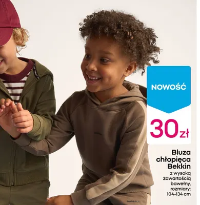 Bluza chłopięca Bekkin promocja w Pepco