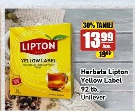 Herbata czarna Lipton Yellow Label promocja w API Market