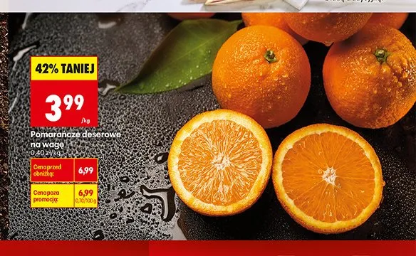Pomarańcze deserowe wczesne promocja w Biedronka