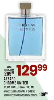 Woda toaletowa Chrome United promocja w Drogerie Natura