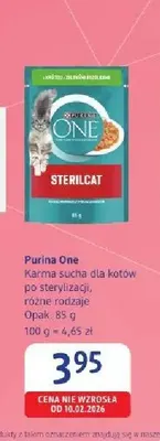 Karma sucha dla kotów po sterylizacji Purina One promocja w Drogerie DM