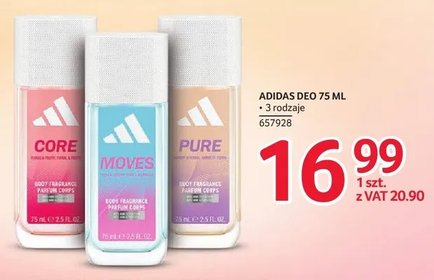 Dezodorant Adidas Core promocja w Selgros