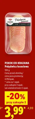 Polędwica łososiowa Pikok Od Krajana promocja w Lidl