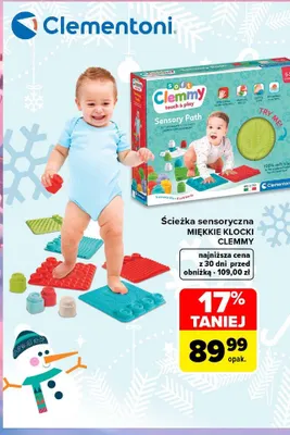 Ścieżka sensoryczna miękkie klocki Clemmy promocja w Carrefour