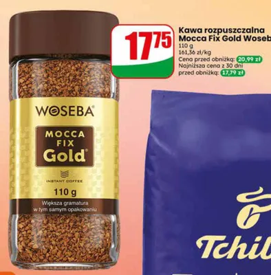 Kawa rozpuszczalna Woseba Mocca Fix Gold promocja w Dino