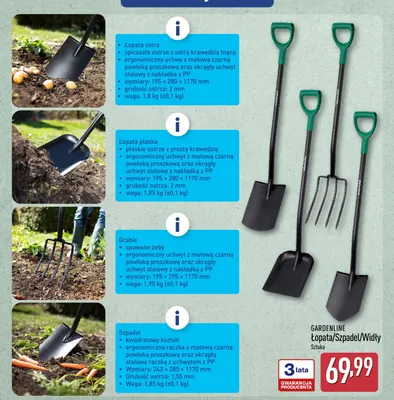 Szpadel Gardenline promocja w Aldi