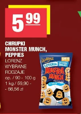 Chrupki Monster Munch Lorenz promocja w SPAR