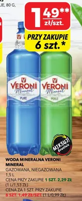 Woda mineralna gazowana Pure promocja w Top Market