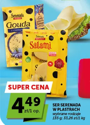 Ser gouda z czarnuszką w plastrach Serenada promocja w Euro Sklep