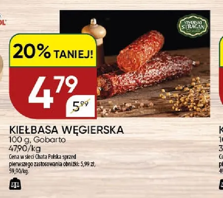 Kiełbasa węgierska Swojski Stragan promocja w Chata Polska