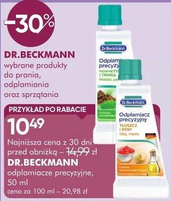 Odplamiacz DR.BECKMANN odplaniacz precyzyjne, 50 ml promocja w Makro