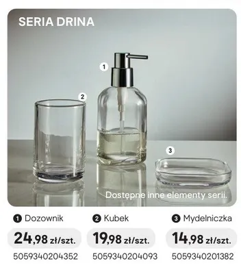 Kubek łazienkowy GoodHome Drina promocja w Castorama