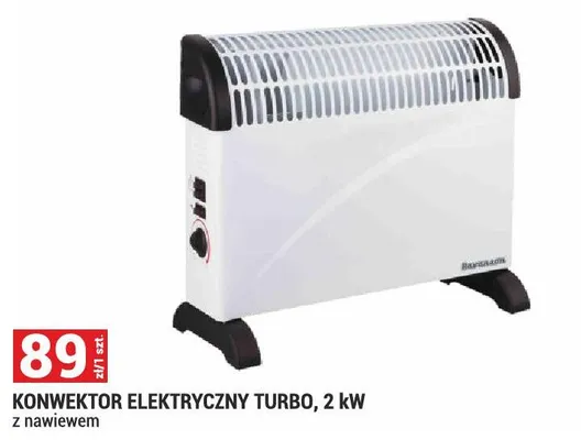 Konwektor elektryczny turbo 2kW z nawiewem promocja w Merkury Market