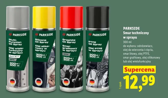 Odrdzewiacz w sprayu Parkside promocja w Lidl