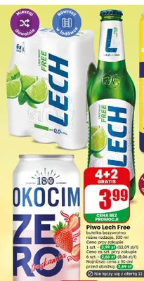 Piwo bezalkoholowe Lech promocja w Dino