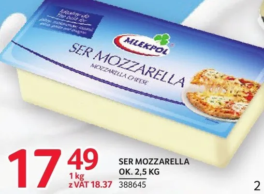 Ser Mozzarella Mlekpol promocja w Selgros