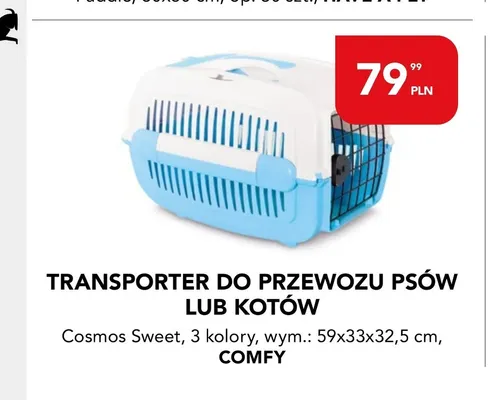 Transporter do przewozu psów lub kotów Cosmos Sweet Comfy promocja w Aquael zoo