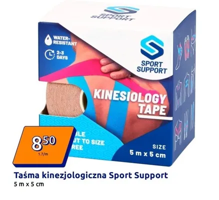 Taśma kinezjologiczna 5m x 5cm promocja w Action