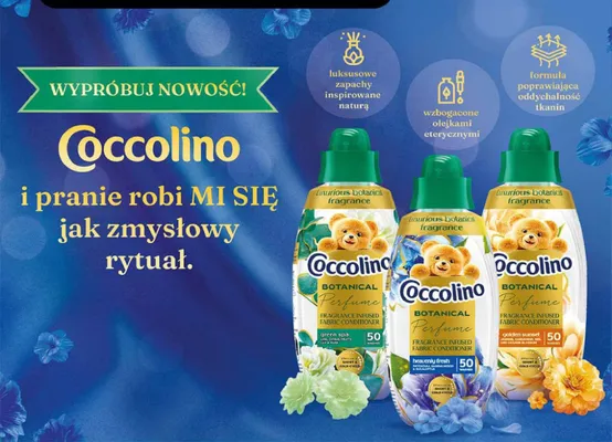Płyny do płukania Coccolino Botanical Perfume promocja w Biedronka