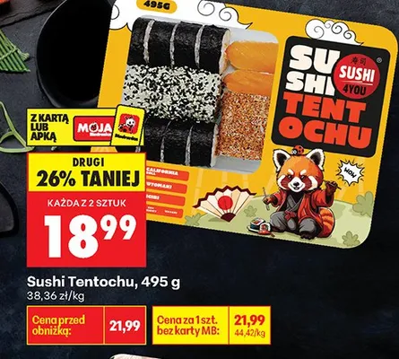 Sushi Tentochu promocja w Biedronka