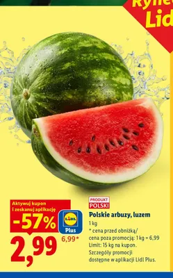 Arbuzy polskie promocja w Lidl
