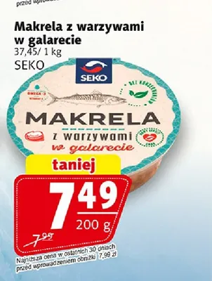 Makrela z warzywami w galarecie Seko promocja w Prim Market