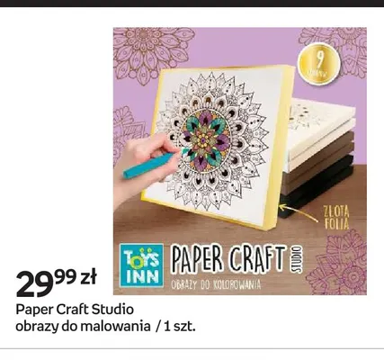 Obrazy do malowania Paper Craft Studio Toys Inn promocja w Empik